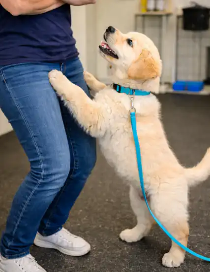 How to Stop Puppy Jumping Up